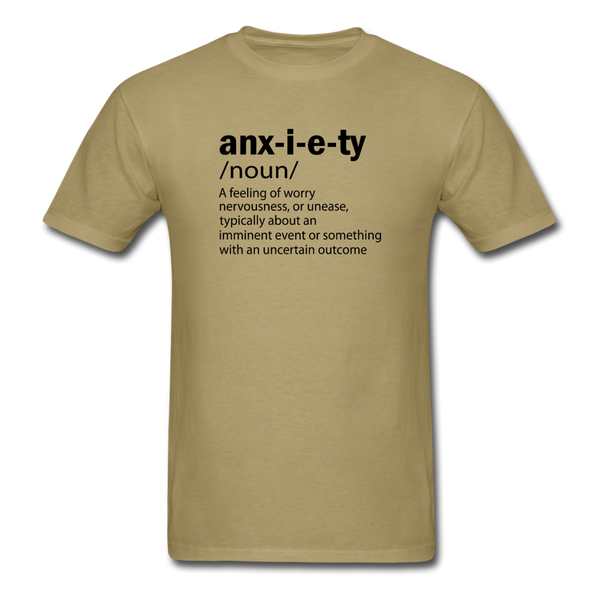 Unisex- Anxiety Defined - khaki