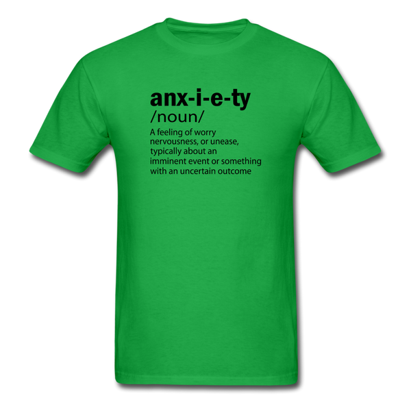 Unisex- Anxiety Defined - bright green