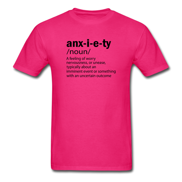 Unisex- Anxiety Defined - fuchsia