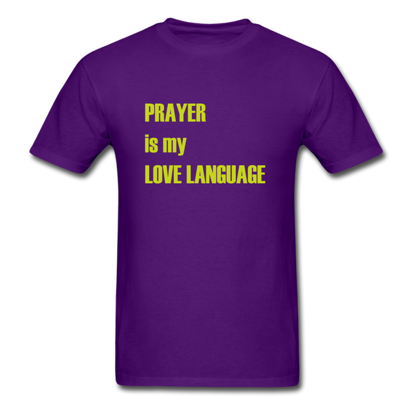 Unisex- Prayer Is My Love Language - purple