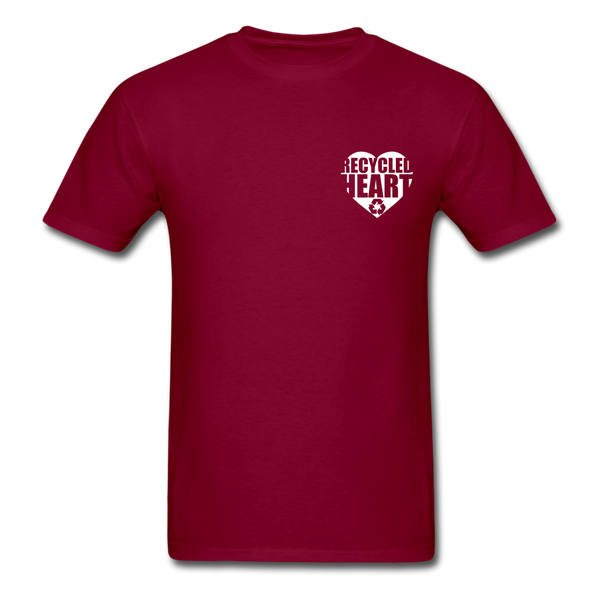 Unisex- Recycled Heart - burgundy