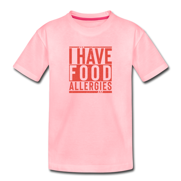 Youth- I Have Food Allergies - pink